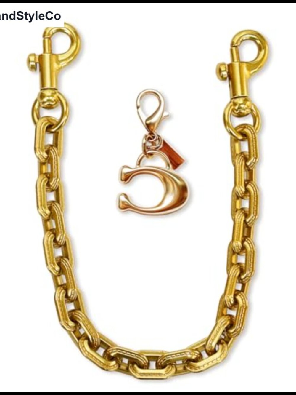 Metal Bag Charm Keychain 12.9 Inch Purse Chain Accessory for Handbags